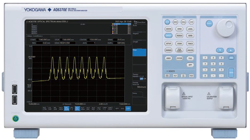 Figure 12. Optical spectrum analyzer AQ6370E