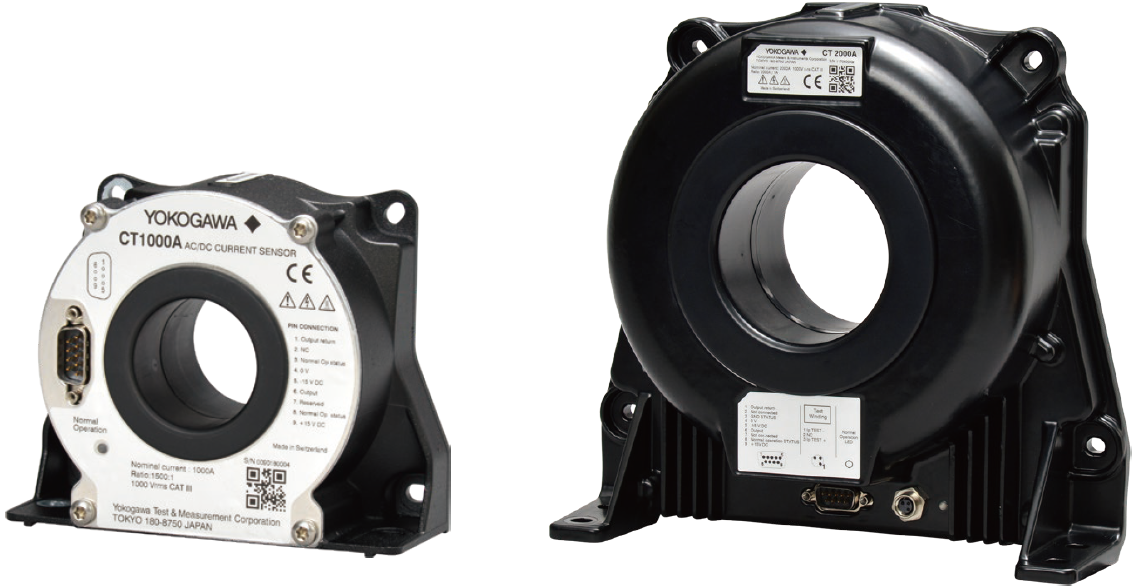 Figure 2. AC/DC current sensor CT1000A (left) and CT2000A (right)