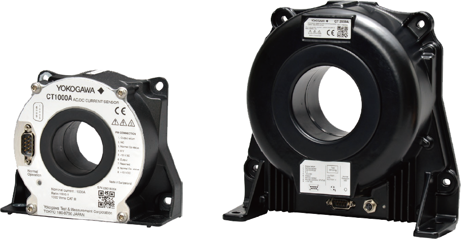 図2 AC/DC電流センサーCT1000A（左）とCT2000A（右）